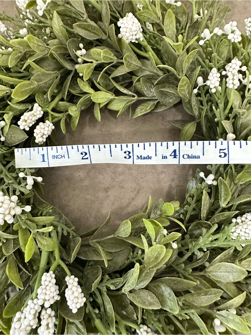 Lush Green Boxwood Wreath with White Berry Accents Faux 12-13” Set of 2 Match - Picture 14 of 15